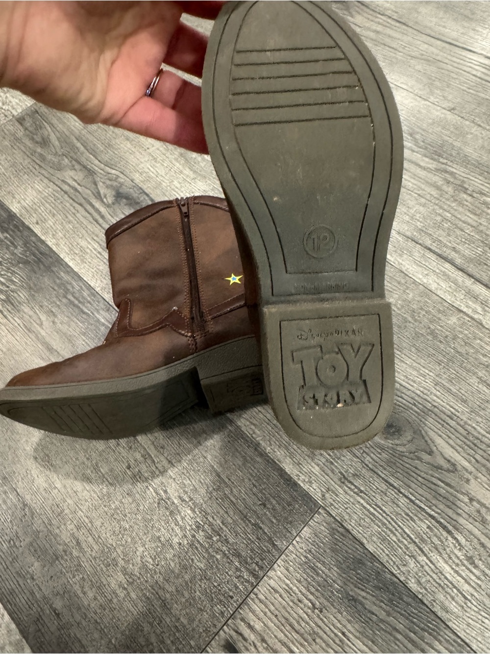 Woody Cowboy Brown Kids' Western Boots - Toy Story Character - Picture 4 of 4